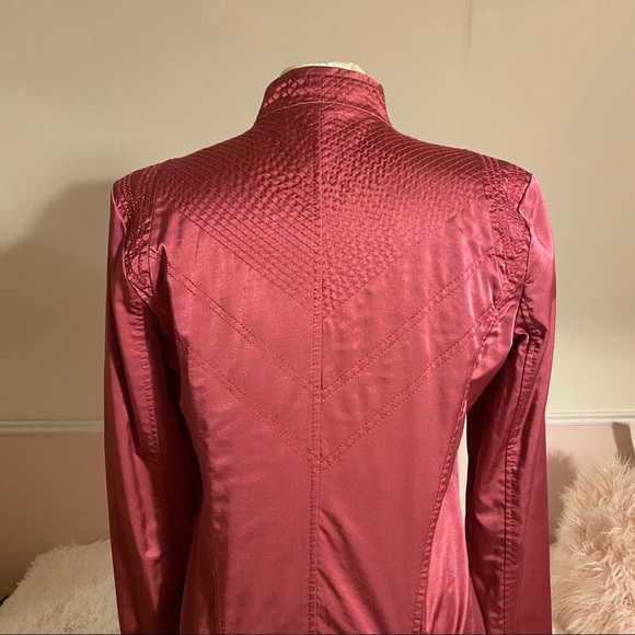 Satin motorcycle jacket - Picture 2 of 4